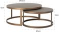 Bloomingville Shagreen Top Round 2 Tier Coffee Tables