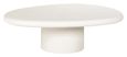 Bloomstone White Lime Plaster Curved Coffee Table