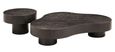 Bogor Set of 2 Dark Wood Coffee Tables