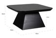 Bonvoy Black Oak Modern Edge Square Coffee Table