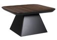 Bonvoy Brown Oak Modern Edge Square Coffee Table