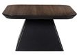 Bonvoy Brown Oak Modern Edge Square Coffee Table