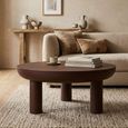 Brix Niko Coffee Table - Round - Rust - Metal