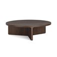California Coffee Table - Large Round - Dark Oak