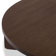 California Coffee Table - Large Round - Dark Oak