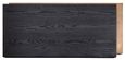 Cambon Dark Oak and Brass Layered Coffee Table