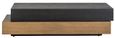 Cambon Dark Oak and Brass Layered Coffee Table
