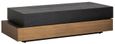Cambon Dark Oak and Brass Layered Coffee Table