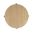 Cara Round Coffee Table - Oak