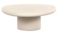Clayton Lime Plaster Curved Coffee Table