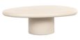 Clayton Lime Plaster Curved Coffee Table