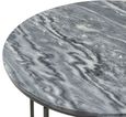 Clearance - The Glam Home Coffee Table - Round - Black - Marble Top