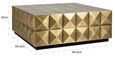 Collada Brass Cladded Square Coffee Table