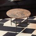 Doha Coffee Table - Round - Grey Slate