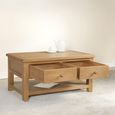 Dorset Coffee Table - 2 Drawer - Oak
