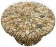 Driftwood Coffee Table - Round - Glass Top