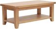 Hampshire Oak Coffee Table with Shelf - 110cm