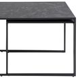 Infinity Coffee Table - Black Marble Effect - Set of 3