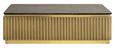 Ironville Brass Ribbed Coffee Table