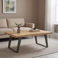 Kodi Natural Mango Wood Sunburst Coffee Table thumbnail