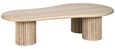 La Cantera Travertine Beige Curved Coffee Table
