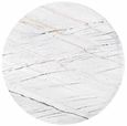 Lexington White Marble 2 Tier Round Coffee Tables