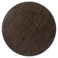 Luxor Brushed Brass Ribbed Small Round Coffee Table