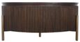 Luxor Brushed Brass Ribbed Small Round Coffee Table