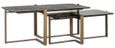 Sterling Black Glass 2 Tier Coffee Tables