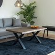Toulon Coffee Table - Smoked Oak - Live Edge