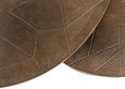 Tulum Brushed Gold 2 Tier Round Coffee Tables