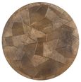 Tulum Brushed Gold 2 Tier Round Coffee Tables