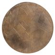 Tulum Brushed Gold 2 Tier Round Coffee Tables