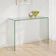 Amalfi Bent Glass Console Table - 110cm