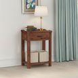 Andorra Console Table - 1 Drawer - Dark Acacia