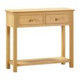 Arlington Console Table - 2 Drawer - Oak