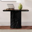 Naples Console Table - Black Marble