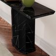 Naples Console Table - Black Marble