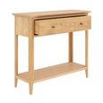 Selene Oak 1 Drawer Console Table