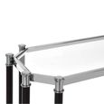 Allessi Console Table - Clear Glass and Chrome - Oval