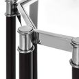 Allessi Console Table - Clear Glass and Chrome - Oval