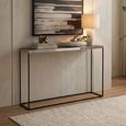 Akola Console Table - Glass and Silver
