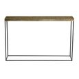 Akola Console Table - Glass and Gold