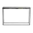 Akola Console Table - Glass and Silver