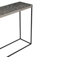 Akola Console Table - Glass and Silver