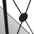 Axis Console Table - Clear Glass with Black Metal