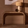 Bambusa Console Table - Curved - Bamboo Inlay