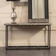 Boho Console Table - Black Bone Inlay - 120cm