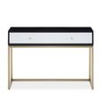 Dumas Console Table - 2 Drawer - Black and White