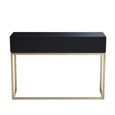 Dumas Console Table - 2 Drawer - Black and White